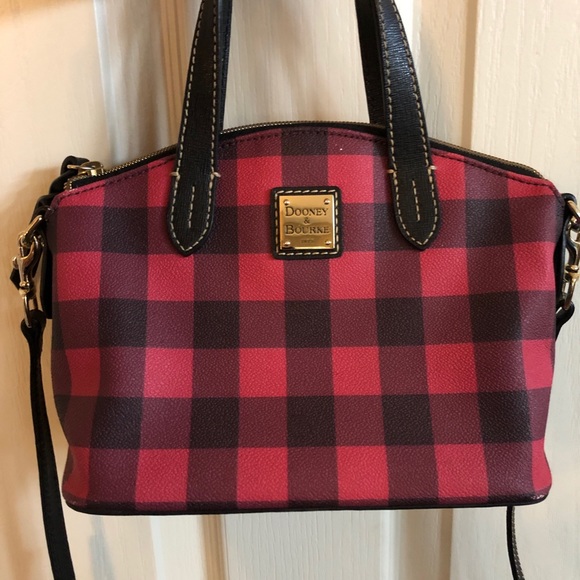 dooney plaid satchel